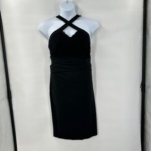 Grace Karin Black Halter Dress 2XL Sleeveless Cocktail Party Classic Holiday NEW